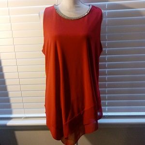 Chiasso Rhinestone Asymmetrical Top